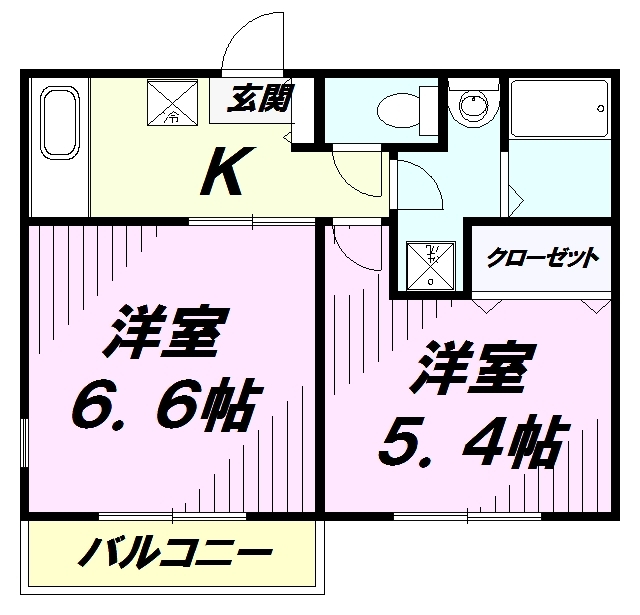 【八王子市館町のマンションの間取り】