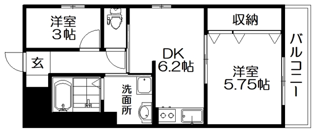 アルファクラージュ3の間取り