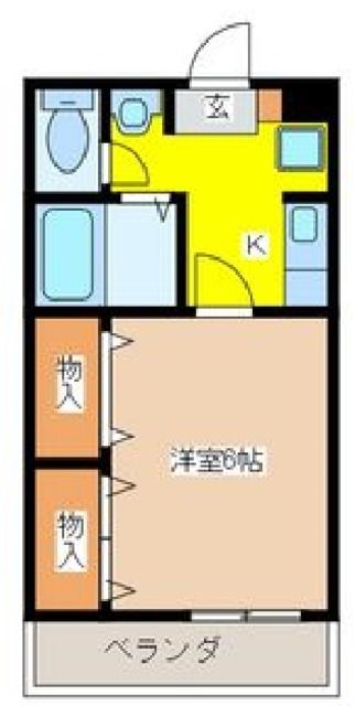 さいたま市大宮区上小町のアパートの間取り