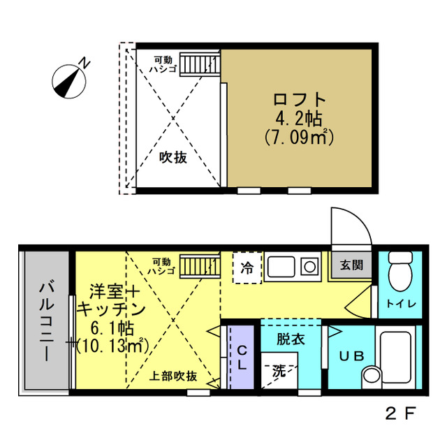 EXCEL新狭山IIの間取り