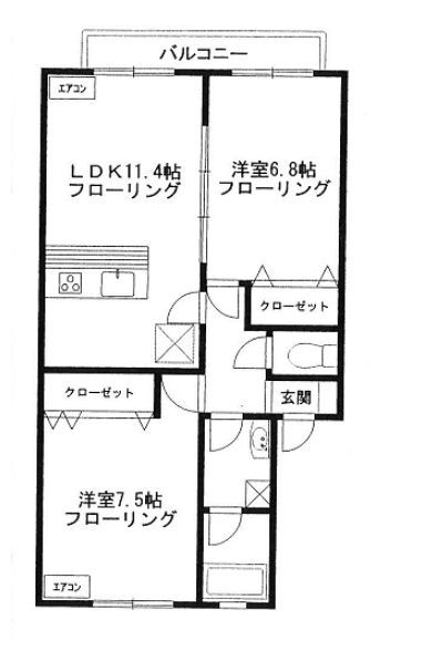 【ノーブル　スクエアIの間取り】