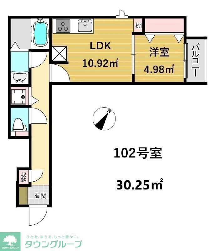 福岡市城南区梅林のアパートの間取り