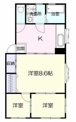 鹿児島市若葉町のマンションの間取り