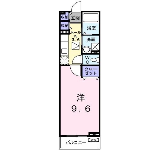 貝塚市北町のアパートの間取り