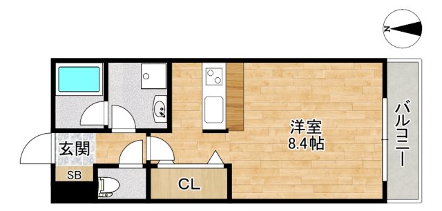 豊中市上新田のマンションの間取り