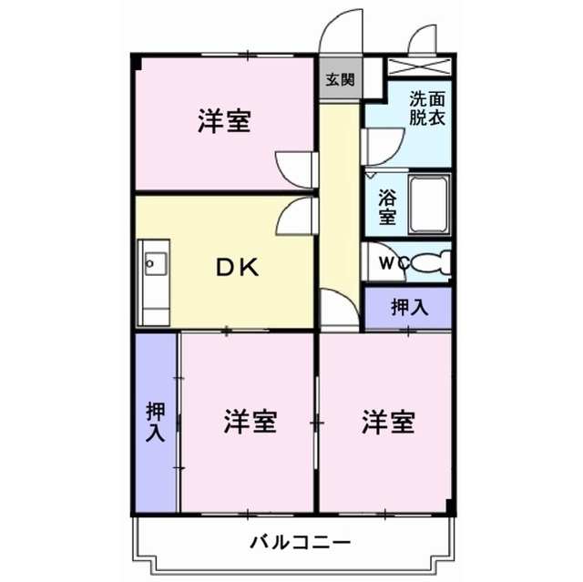 ヴィラージュ三田の間取り