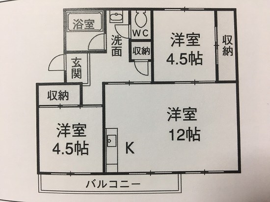 藤山台305棟の間取り