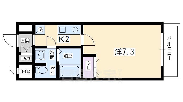 KDXレジデンス西大路（ケーディーエックス）の間取り