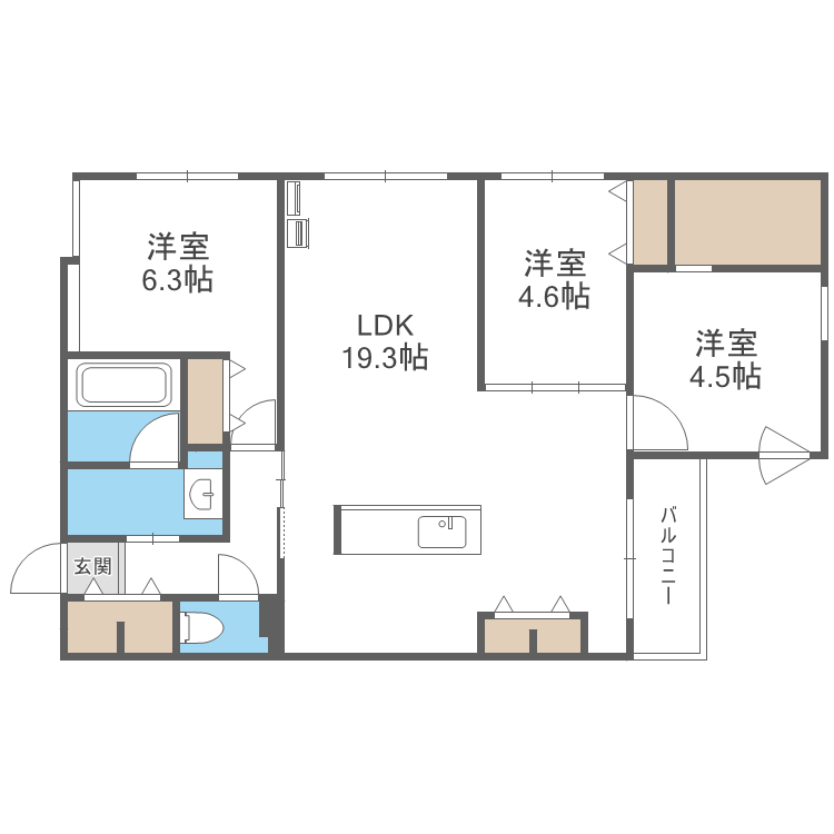 ZABO HILLS 南山鼻の間取り