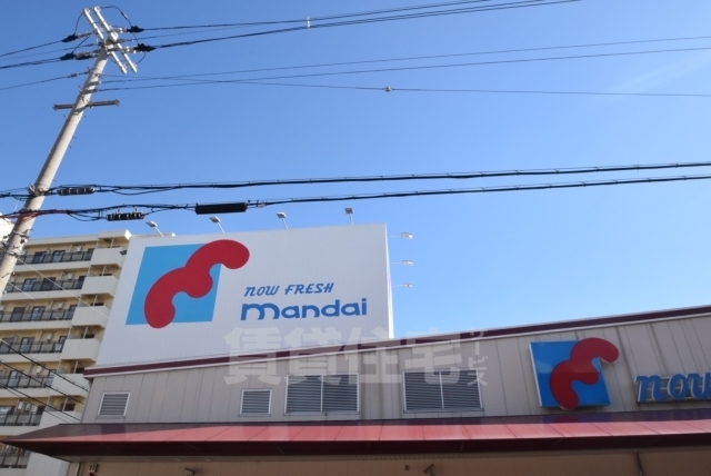 スーパー　万代　矢田店（スーパー）まで555m