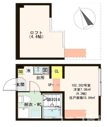 ハーモニーテラス北小岩Vの間取り写真