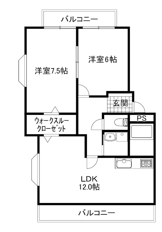メゾンキャッスルの間取り写真