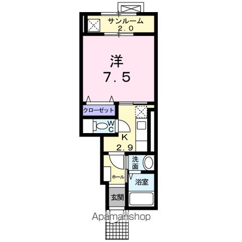 ＪＲ信越本線 北長岡駅 徒歩17分 2階建 築17年の間取り写真