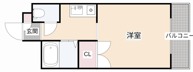 阪急京都線 富田駅 徒歩2分 6階建 築29年の間取り写真