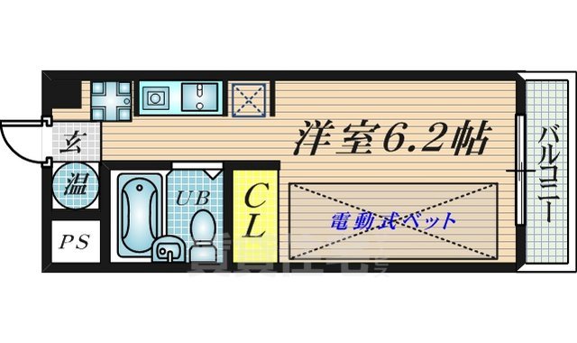 近鉄大阪線 弥刀駅 徒歩17分 5階建 築37年の間取り写真