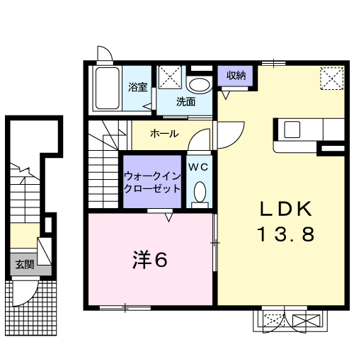駅南 2階建の間取り写真