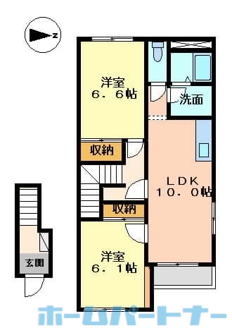 ペティコート脇町の間取り