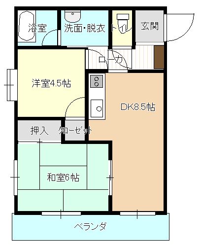 リバティープラザ袋町の間取り