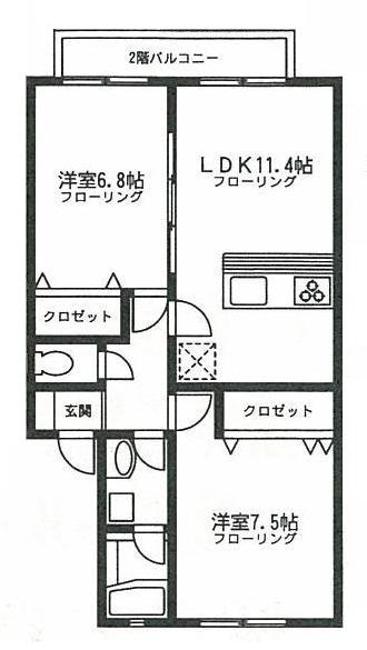 ノーブルスクエアIの間取り