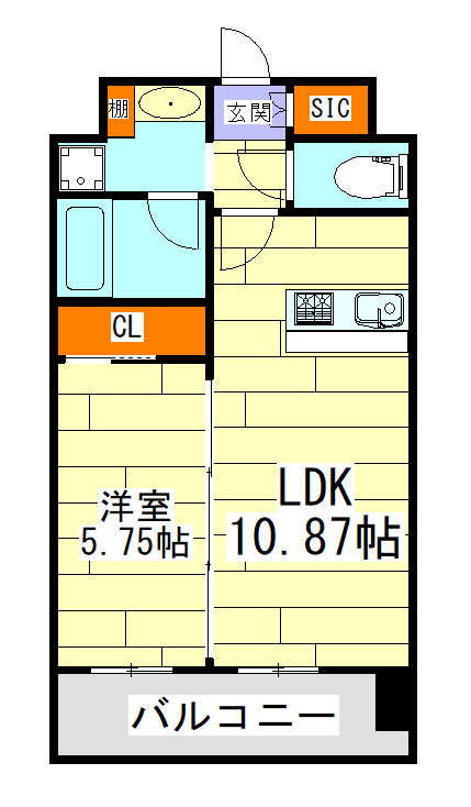 プレジオ内代の間取り