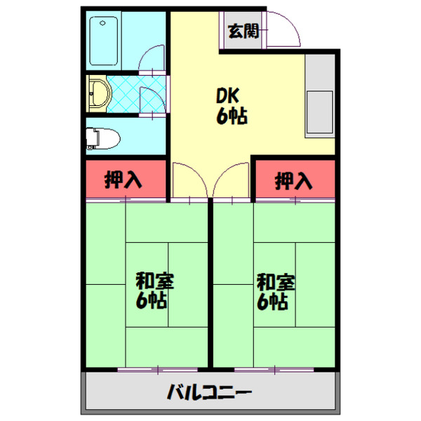 松吉マンションの間取り