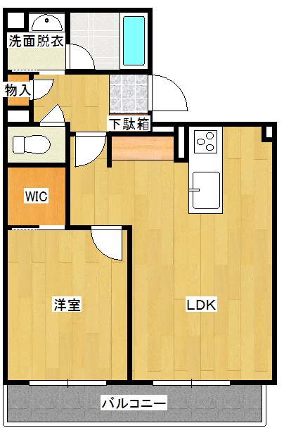 シャーメゾン優蒼の間取り