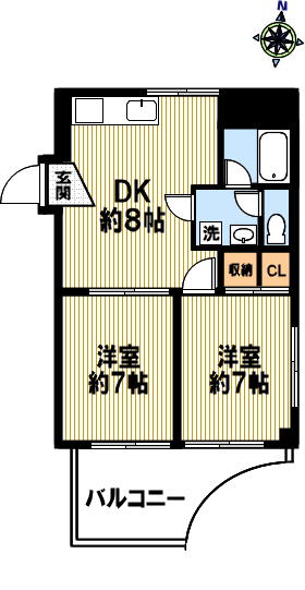 広島屋王子マンションの間取り