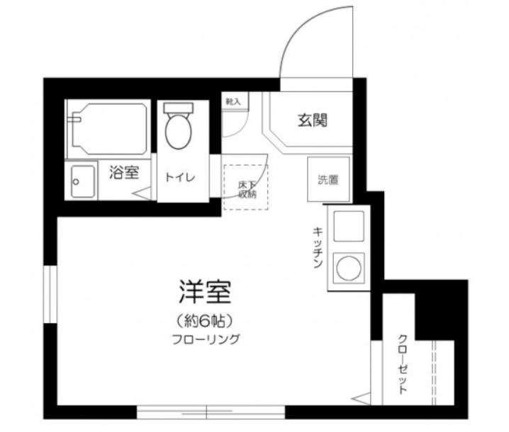 東京都新宿区西落合４（アパート）の賃貸物件の間取り