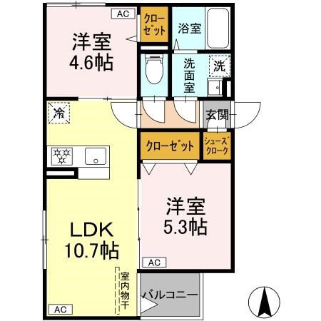 レクシア千住緑町の間取り