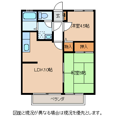 コーポグリーンパルの間取り