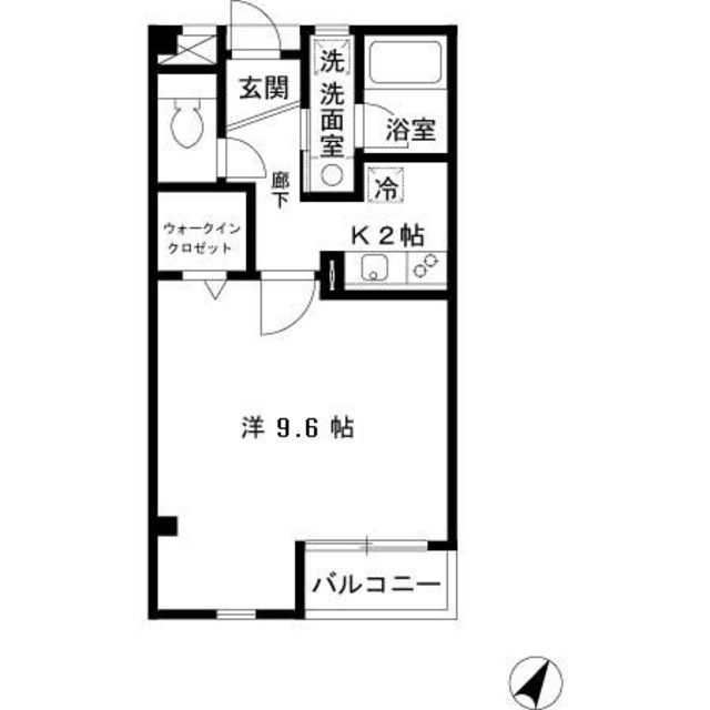 四條畷市岡山のマンションの間取り