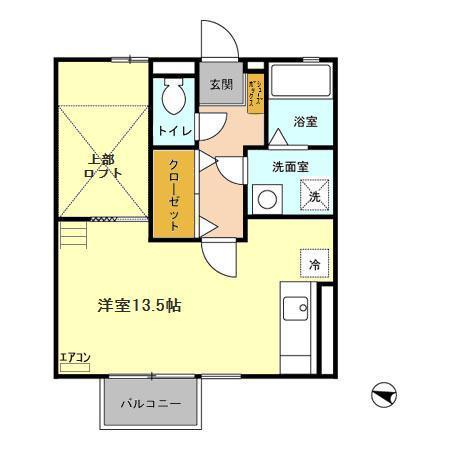 クレール新柏Bの間取り