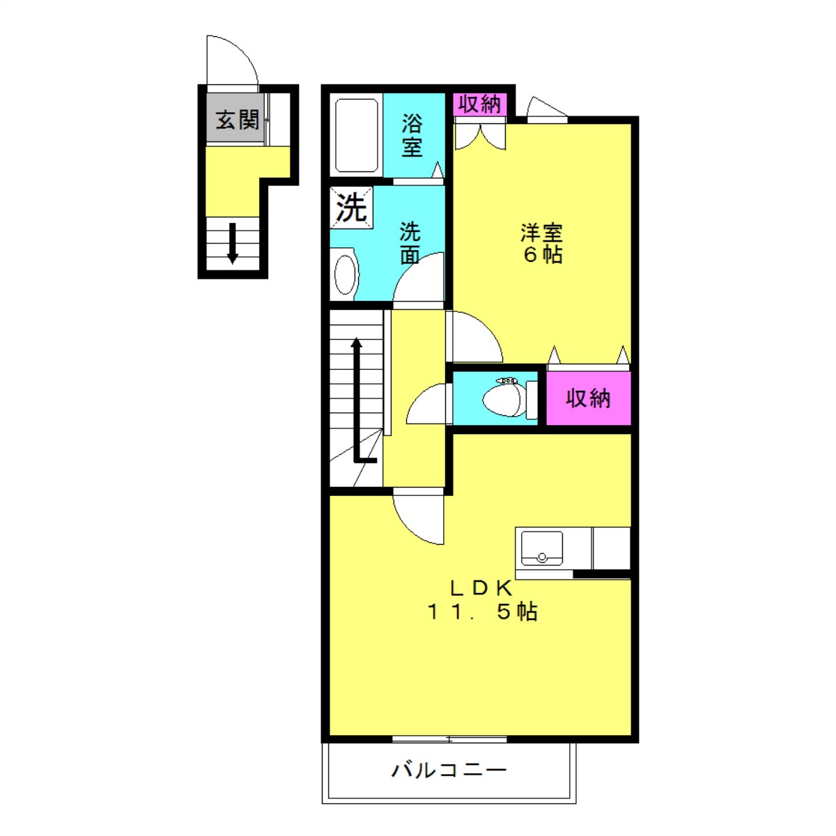 アンメゾン梅井の間取り