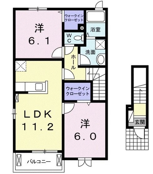 グレイスＢの間取り