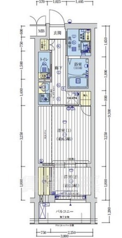 アクアプレイス京都聚楽第の間取り