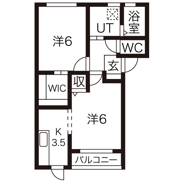 ラ・ヴィータ A棟の間取り