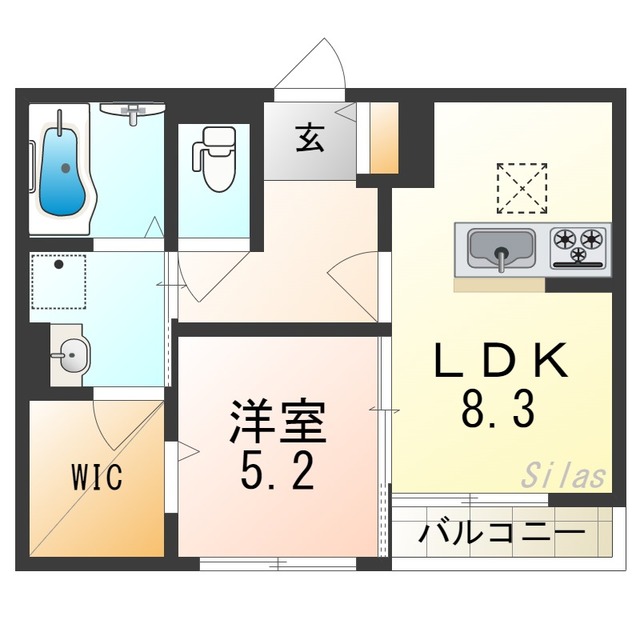 【堺市堺区寺地町東のアパートの間取り】