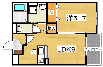 グランソレイユ楠葉IIIの間取り