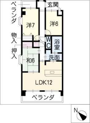 メッツア蔵王の間取り