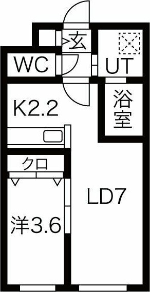 ONE STAGE二十四軒（専属専任物件）の間取り