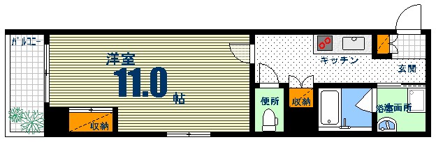 エイトバレー広島駅前通りの間取り