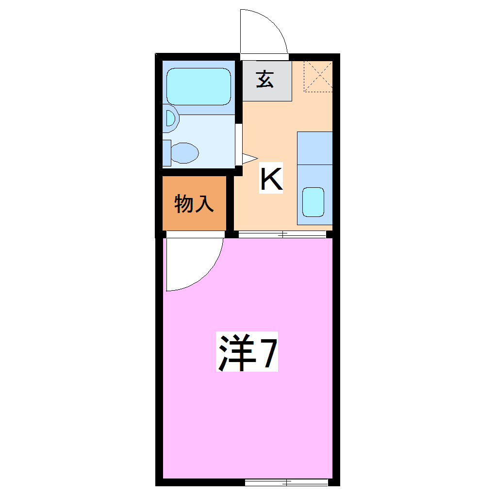 Uハイム菅谷　Aの間取り