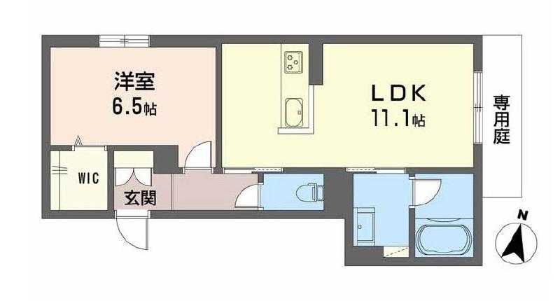 東広島市八本松東のアパートの間取り