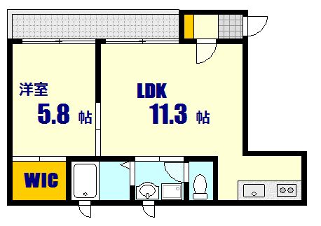 安芸郡府中町桃山のマンションの間取り