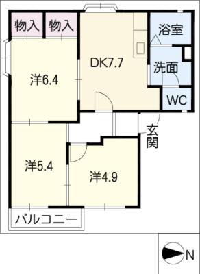 ファミールプラザ　Ａの間取り