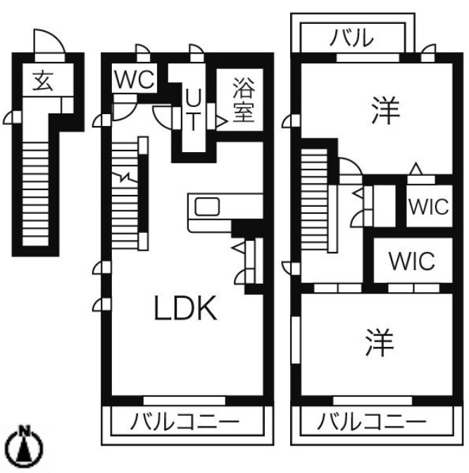 名古屋市千種区西崎町のマンションの間取り