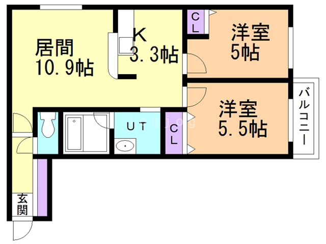 【シティレジデンス豊平の間取り】