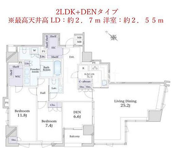 パークマンション赤坂氷川坂の間取り