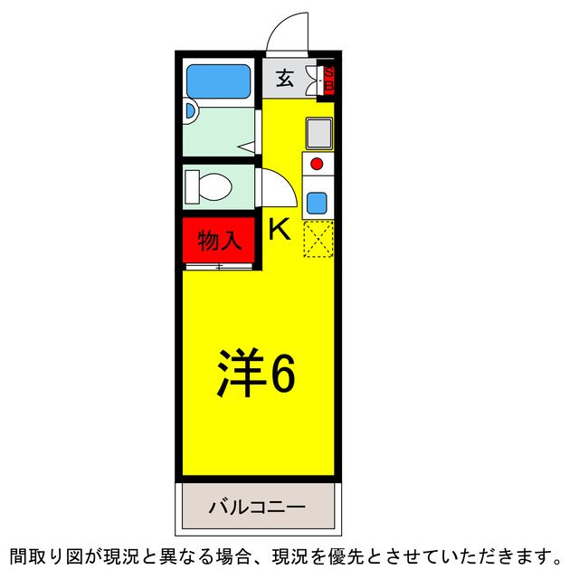 佐倉市石川のアパートの間取り