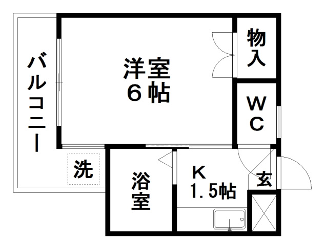 市川市富浜のマンションの間取り